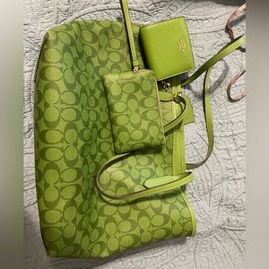Coach purse, wallet and wristlet